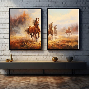 Running Horses Painting